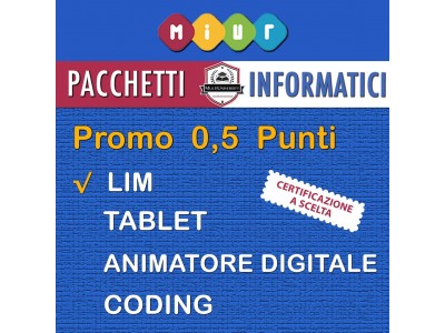 PACCHETTO 0,5 PUNTI: CERTIFICAZIONE A SCELTA